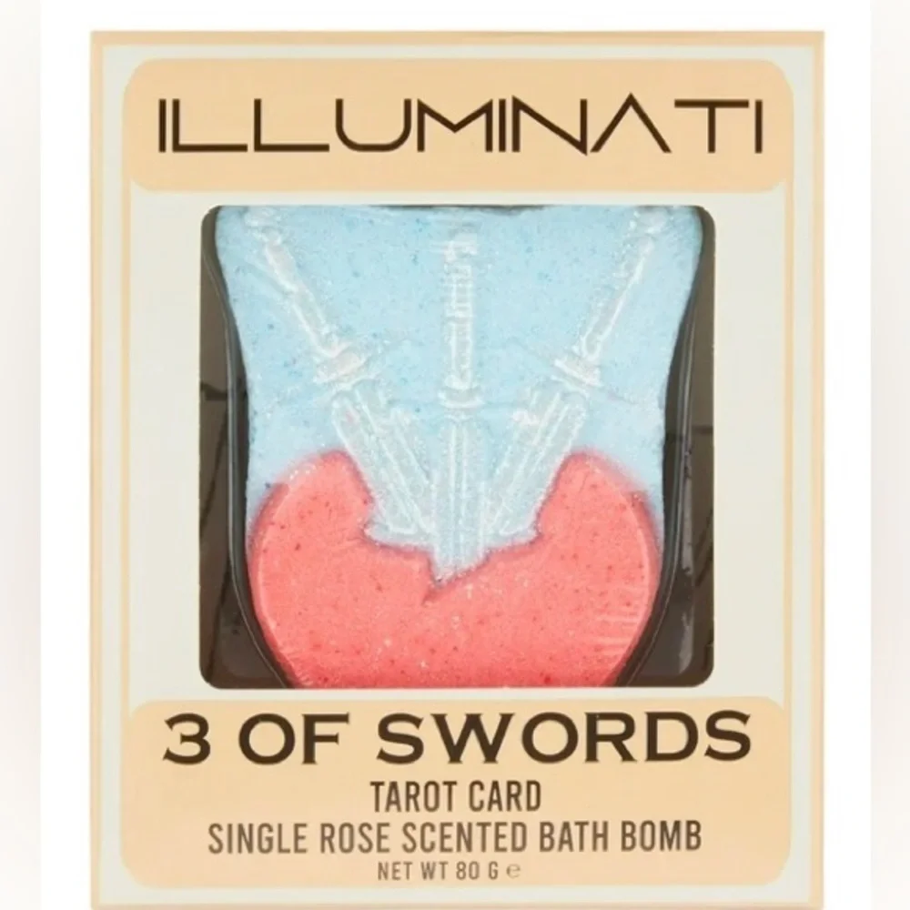 Illuminati Bath Bombs Set of 2 - Includes Tarot Cards and BEST scents & fizz!